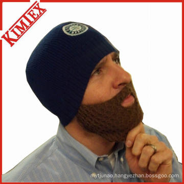 100% Acrylic Customized Fashion Knitted Beard Hats